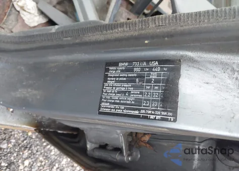 1982 BMW 733 I Automatic from USA, damaged, VIN WBAFF4402C7365329